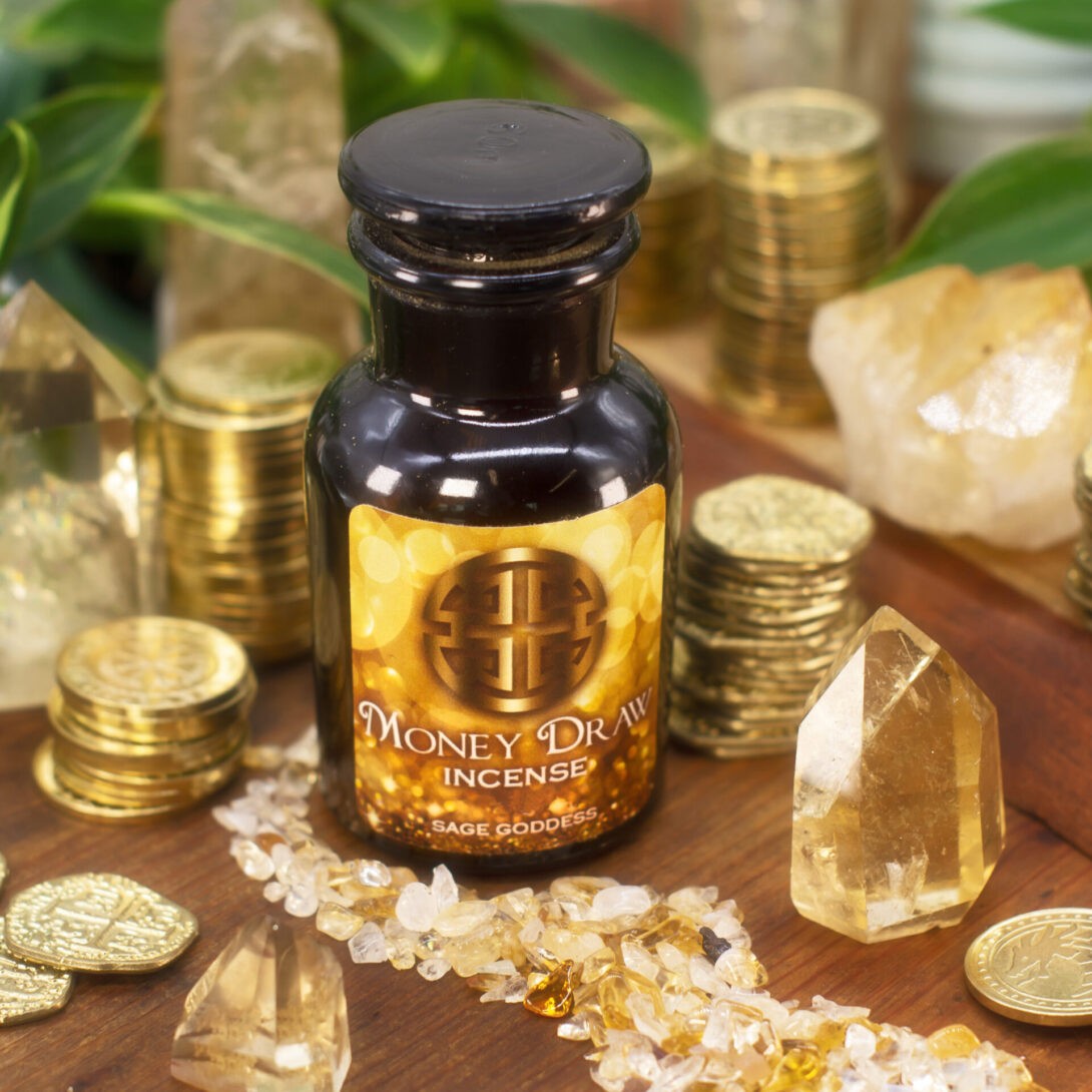 Sage Goddess Money Draw Incense Blend for wealth and success