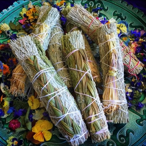 Sweetgrass Smudge Bundles for feminine essence and purification