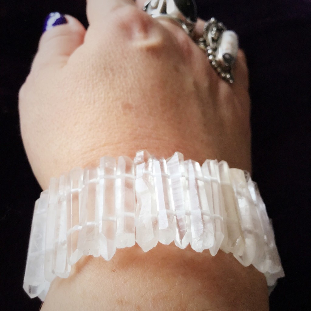 Home Shop Double Terminated Clear Quartz Bracelets to magnify your intentions