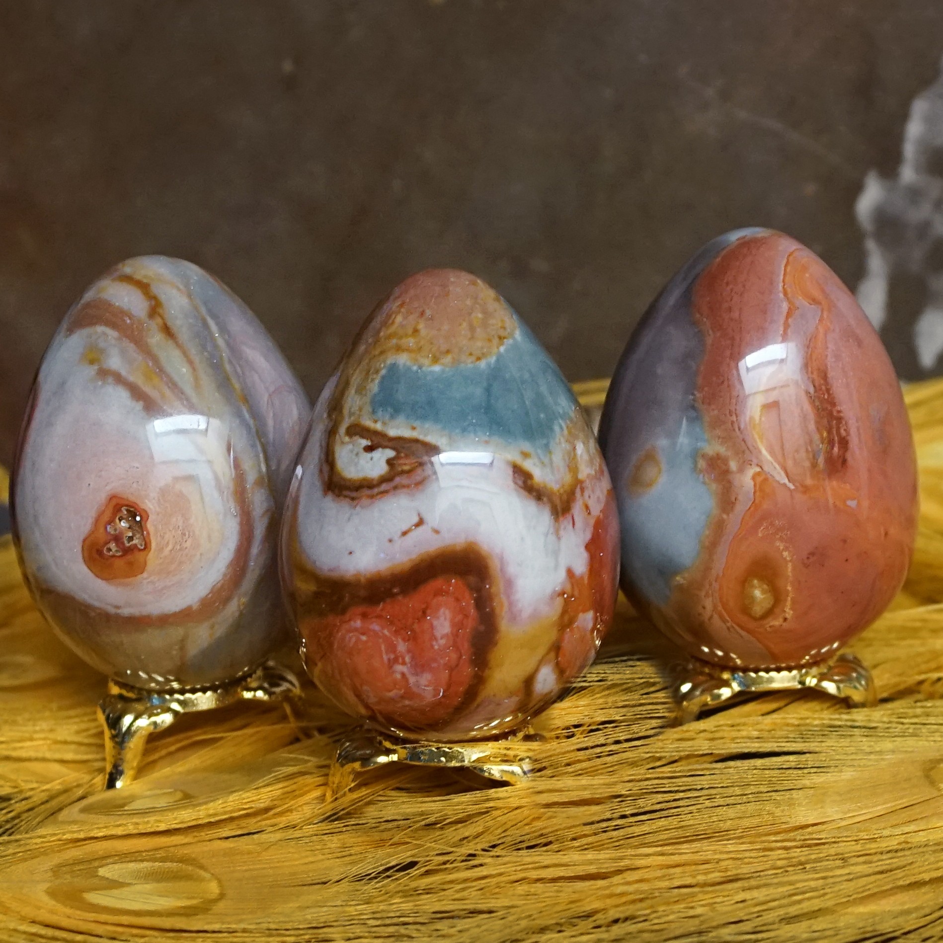 polychrome jasper eggs