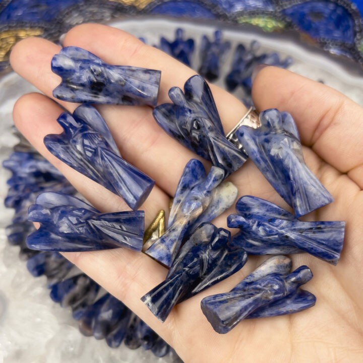 Sodalite Pocket Angel Anointed with Relax Perfume
