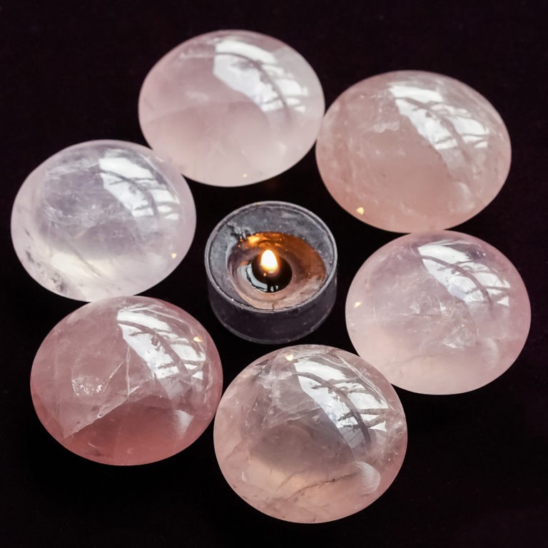 Rose Quartz Pillows for gentle heart healing and attracting love