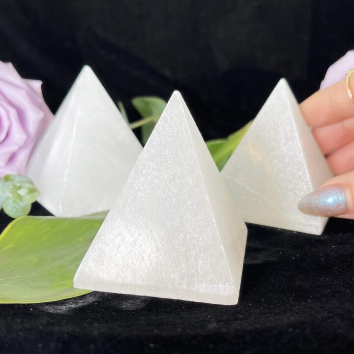 Selenite White Light Pyramid