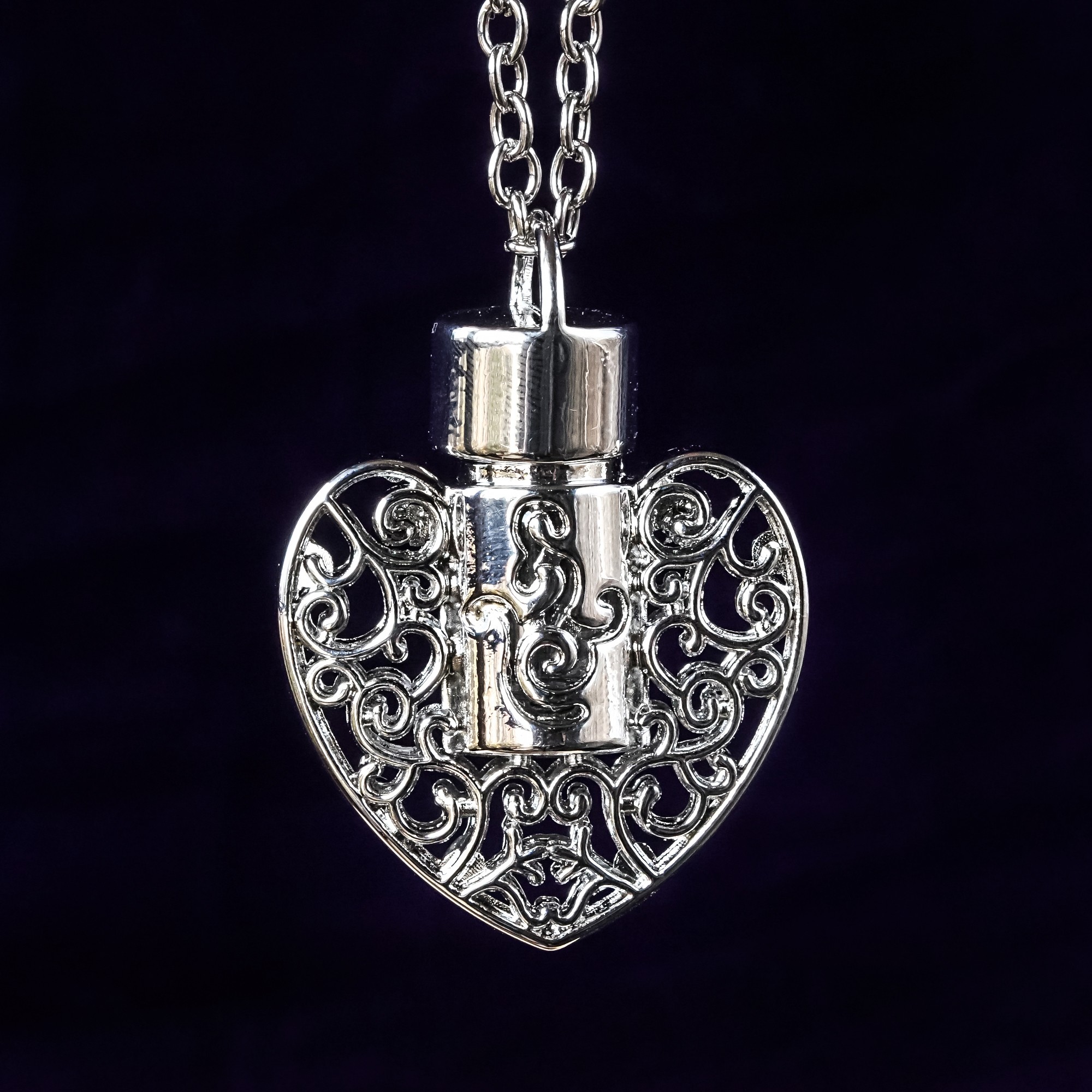 Perfume Heart Necklaces