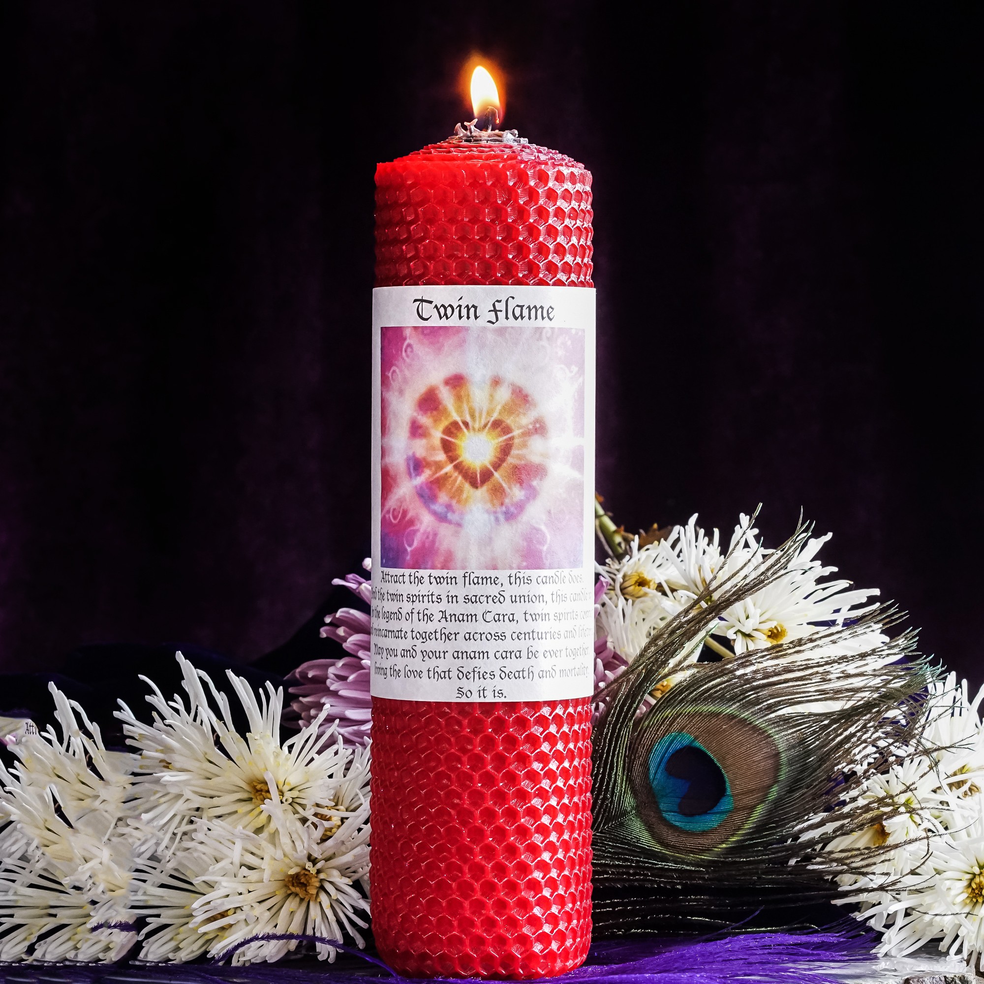 twin flame candle