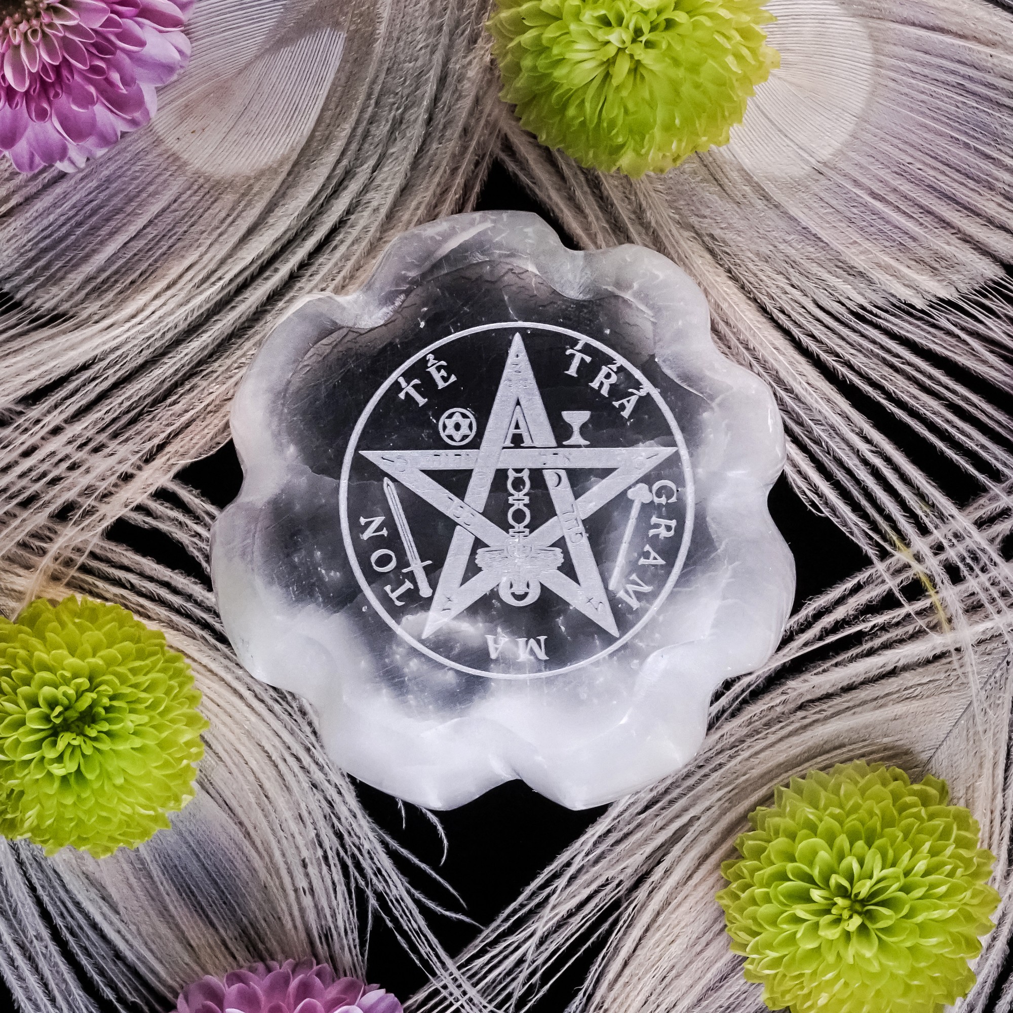 Tetragrammaton Selenite Discs