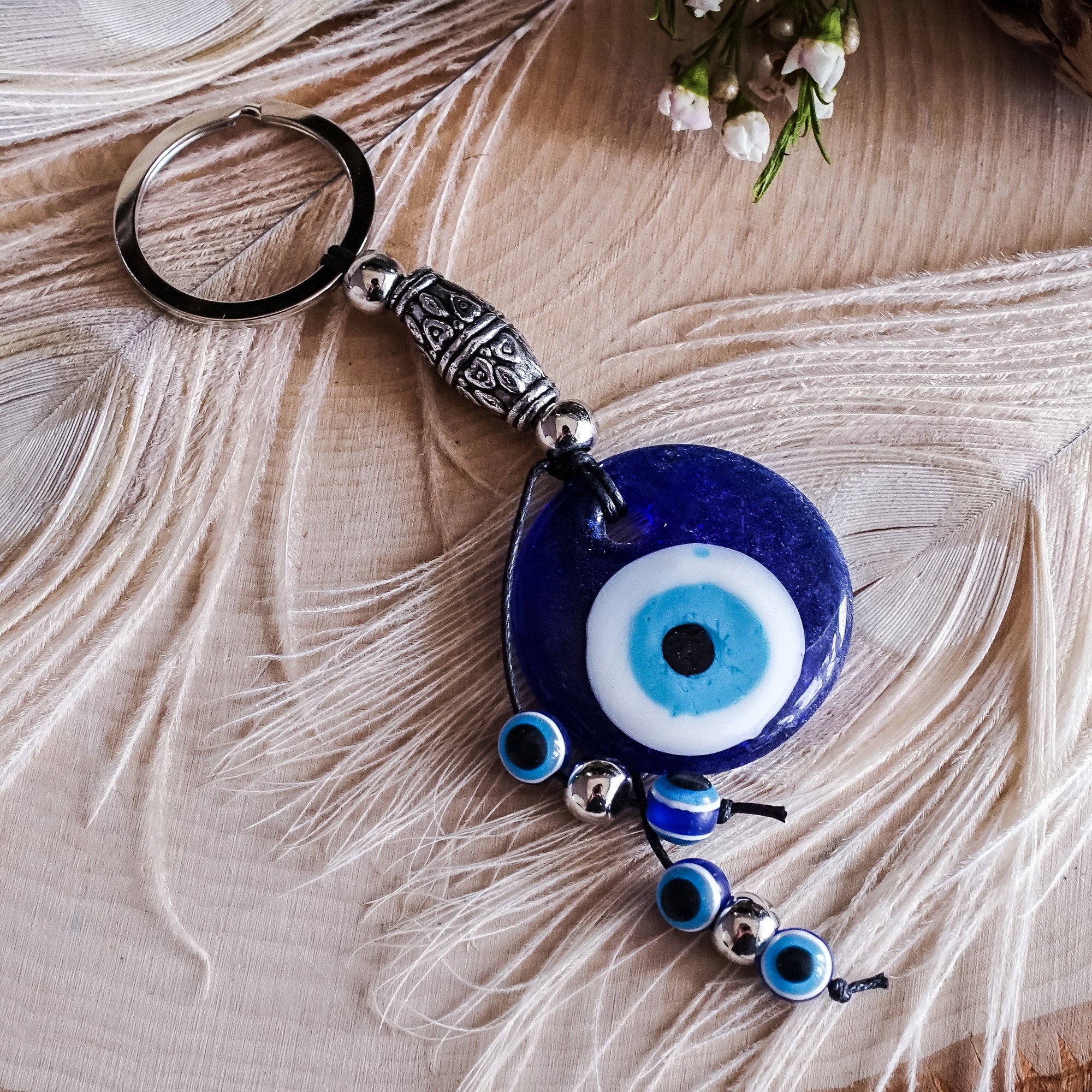 evil eye talisman keychains