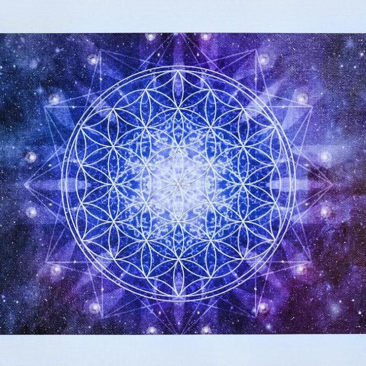 Flower of Life Wall Canvas to activate cosmic connection and flow