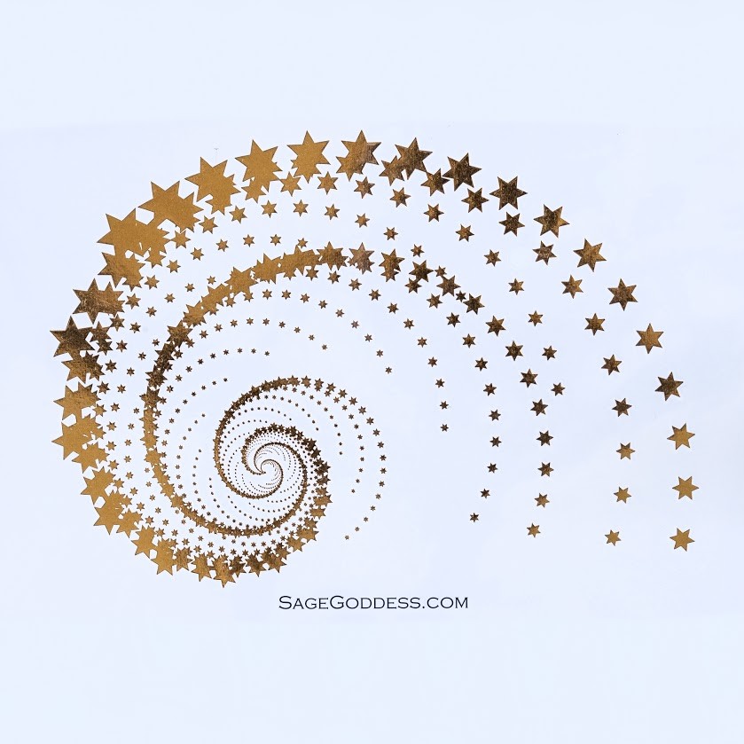 star spiral tattoos