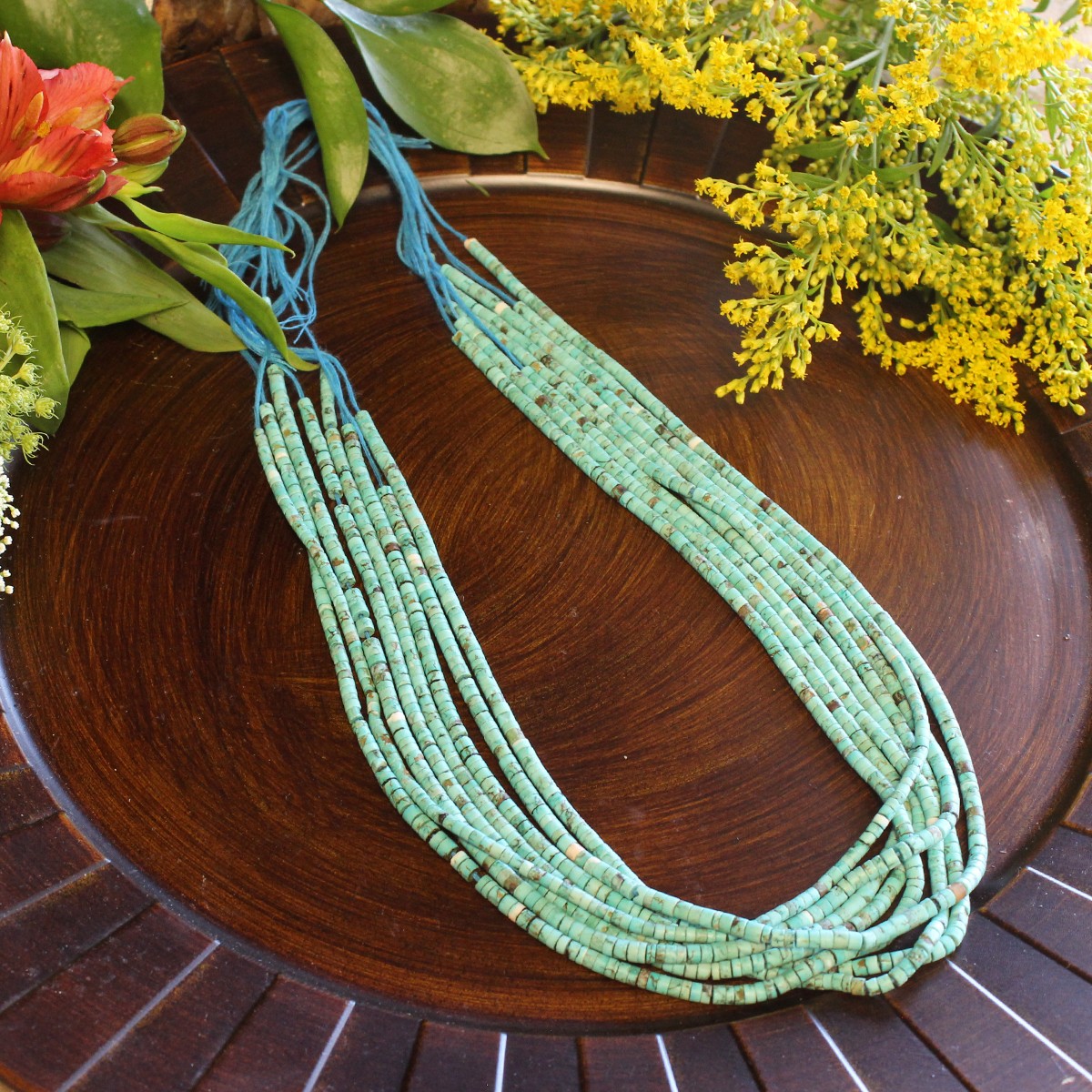 turquoise bead strands