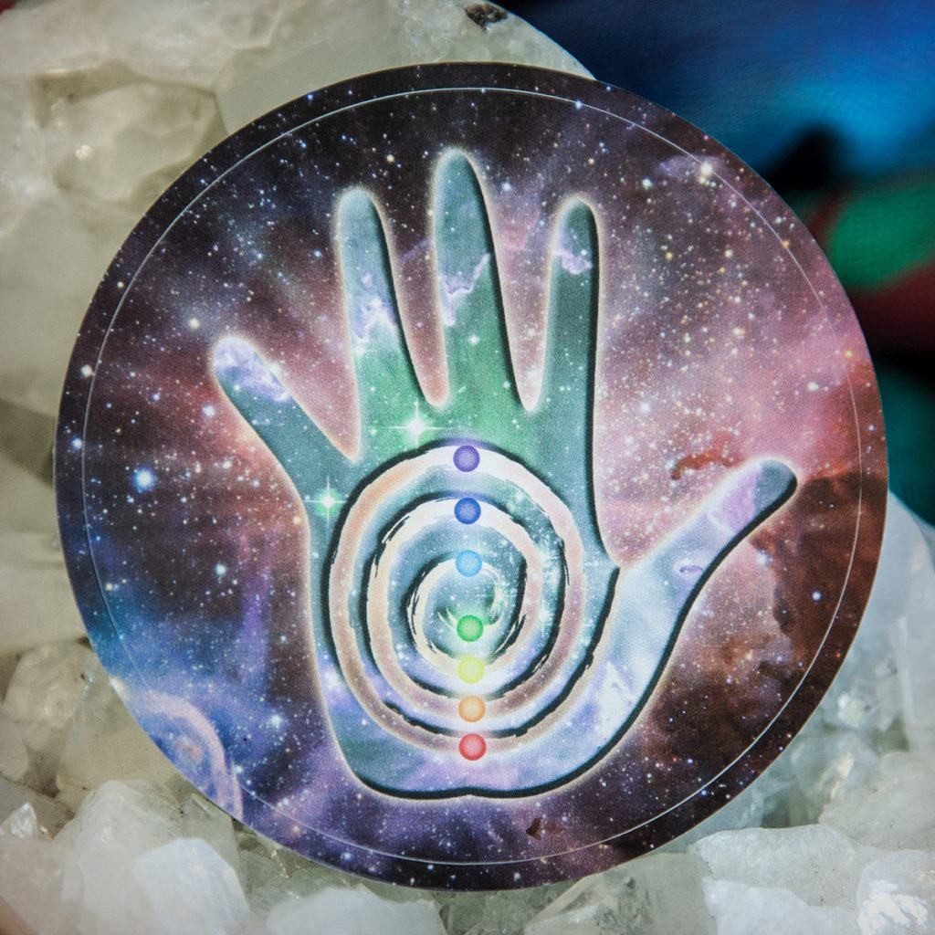 Healing Hand Stickers for ancient protection and well being