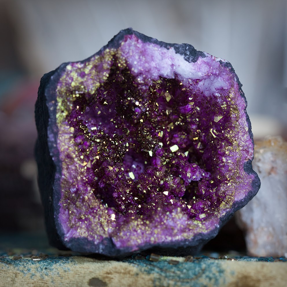 Purple Aura Geodes