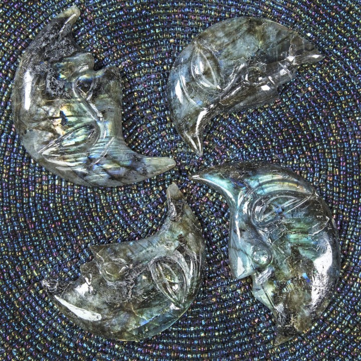 Labradorite Crescent Moon