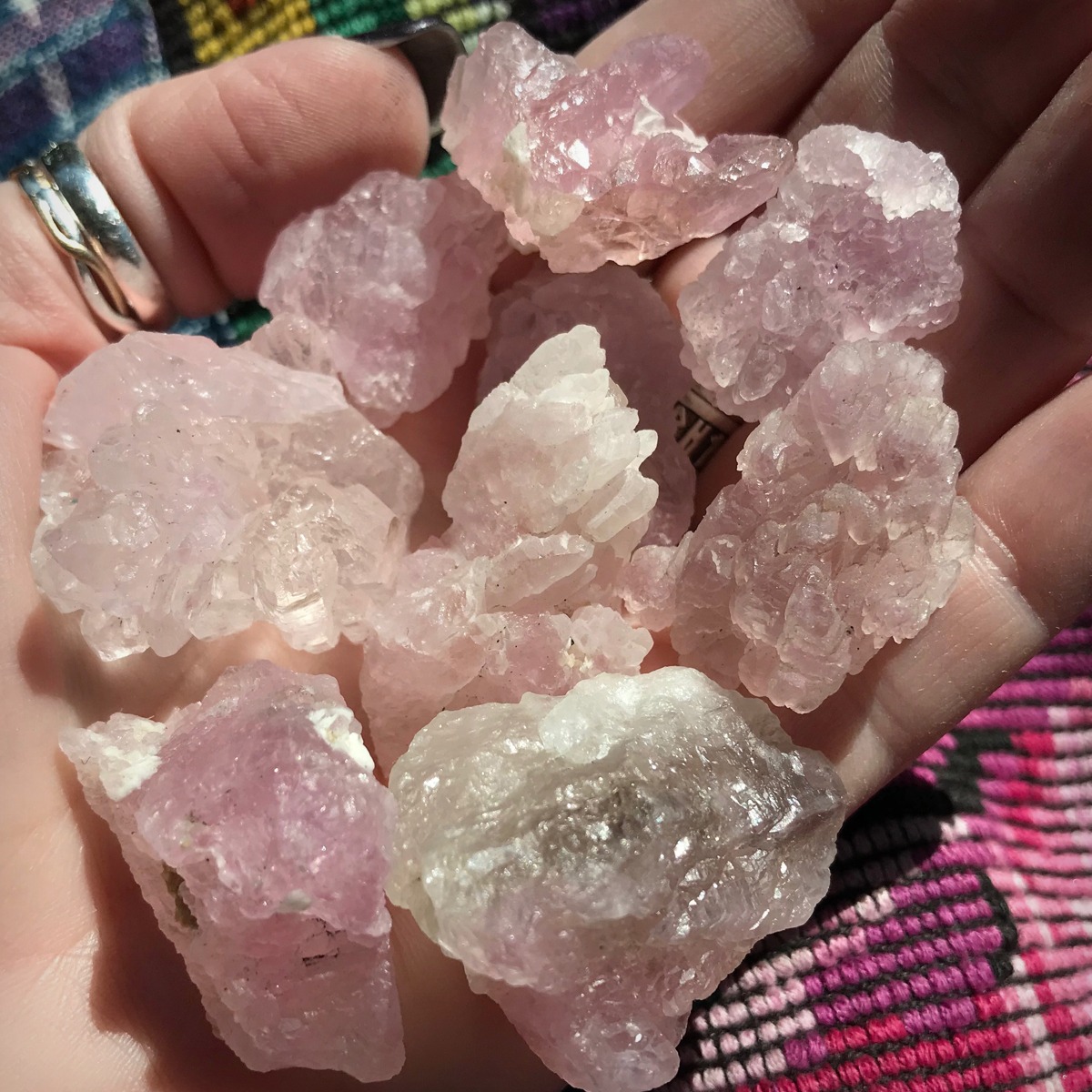 original rose quartz crystal