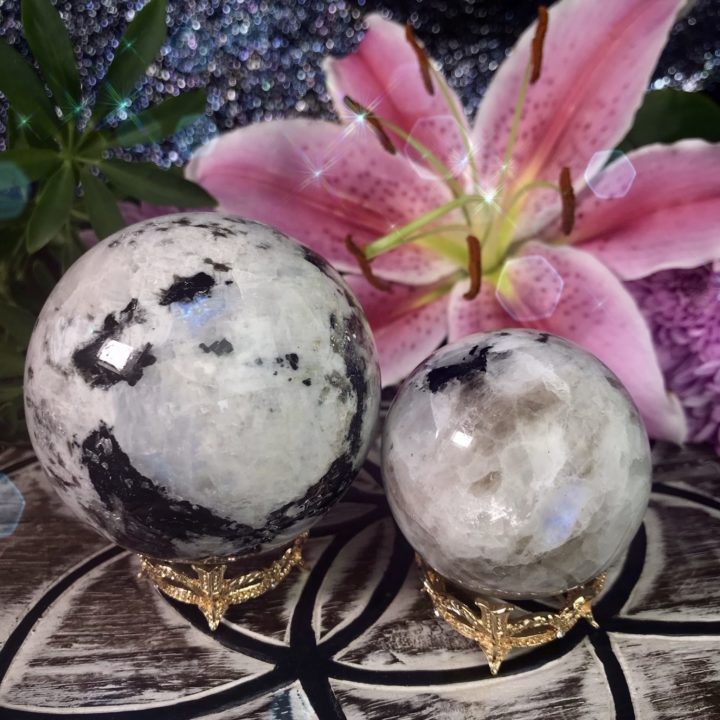 Rainbow_Moonstone_Spheres_with_Gold_Crown_Sphere_Stand_1of4_6_12