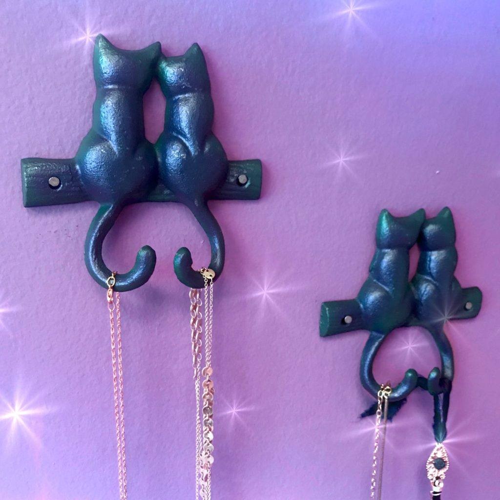 Black Cat Wall Hooks for protection, adventure, and connection