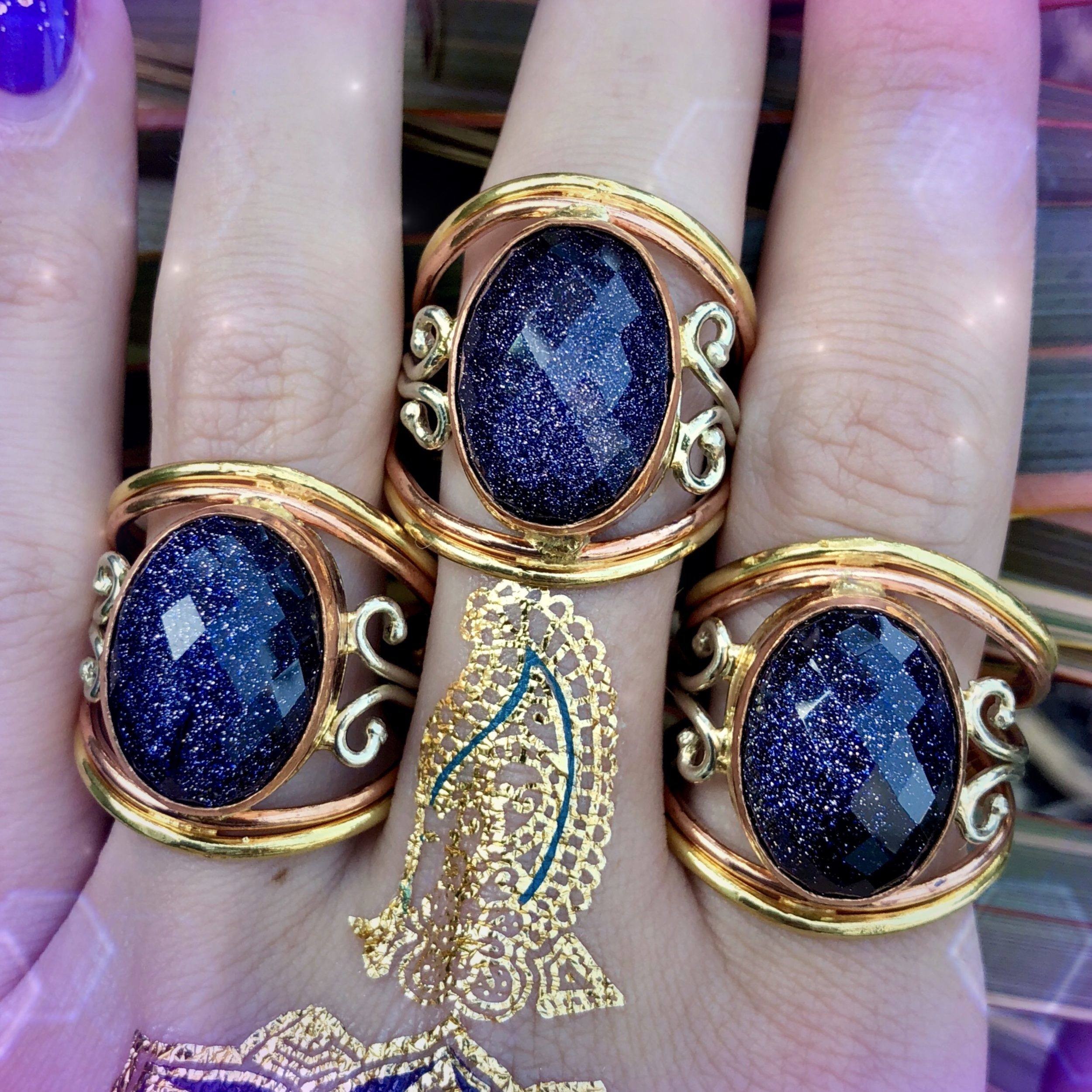 Divine Connection Rings for authentic expression, wisdom, and balance