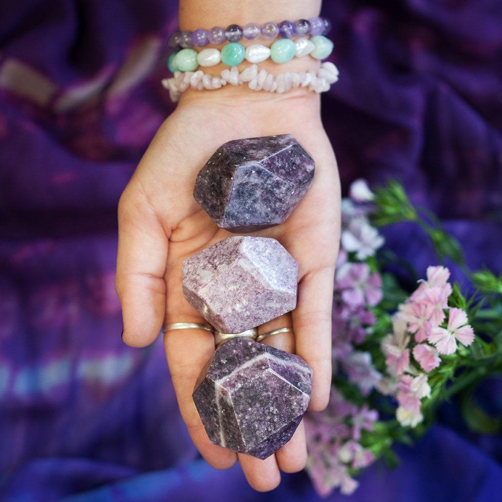 Lepidolite Channeling Stones 6_6 featured