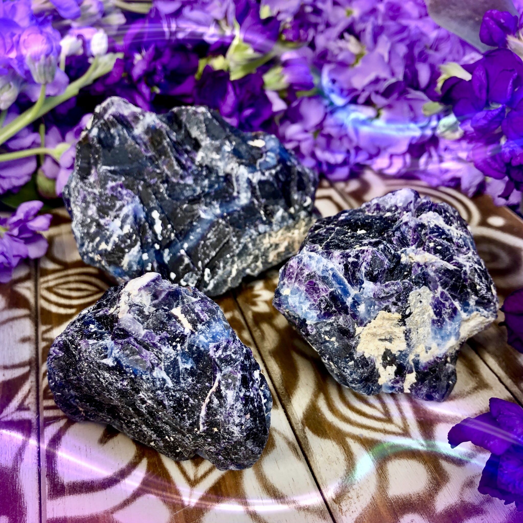 Natural Indigo Fluorite For Discovering Your Soul Purpose - 