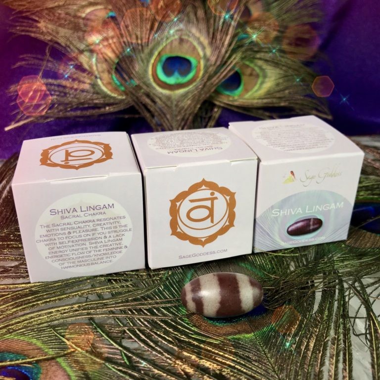 Shiva Lingam Gemstone Chakra Box