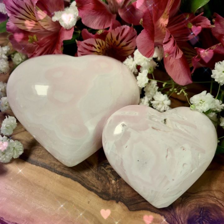 Mangano Calcite Healing Hearts