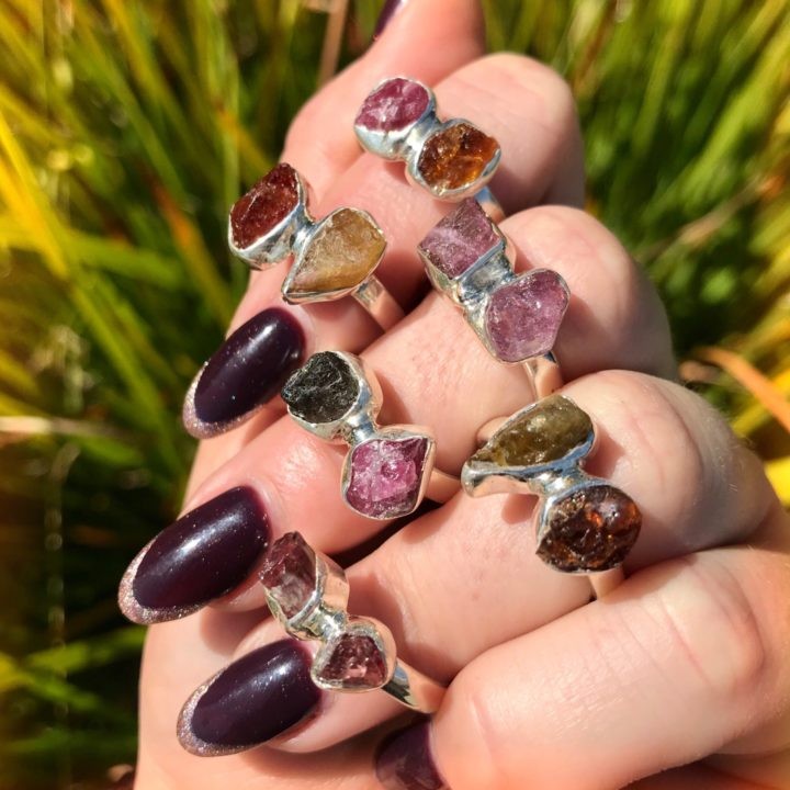 Mixed Tourmaline Rings