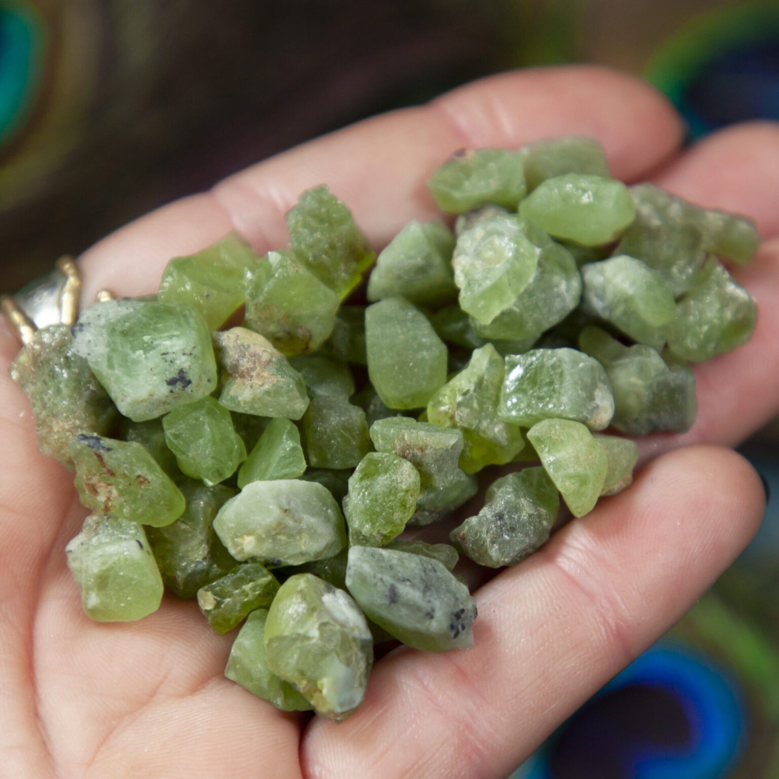 Natural Peridot for manifesting prosperity and good fortune