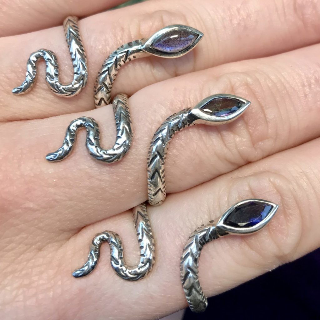 Gemstone Sale: Snake Rings Misc Stone