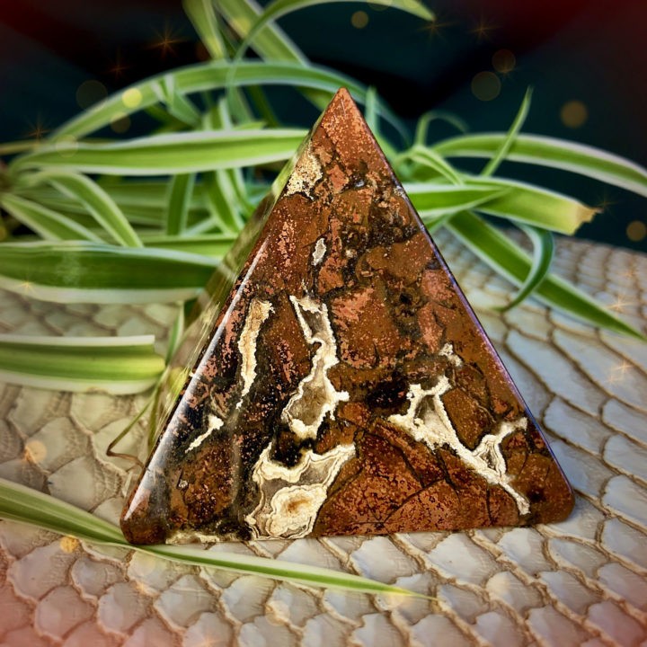 Brecciated Snakeskin Jasper Transformation Pyramids