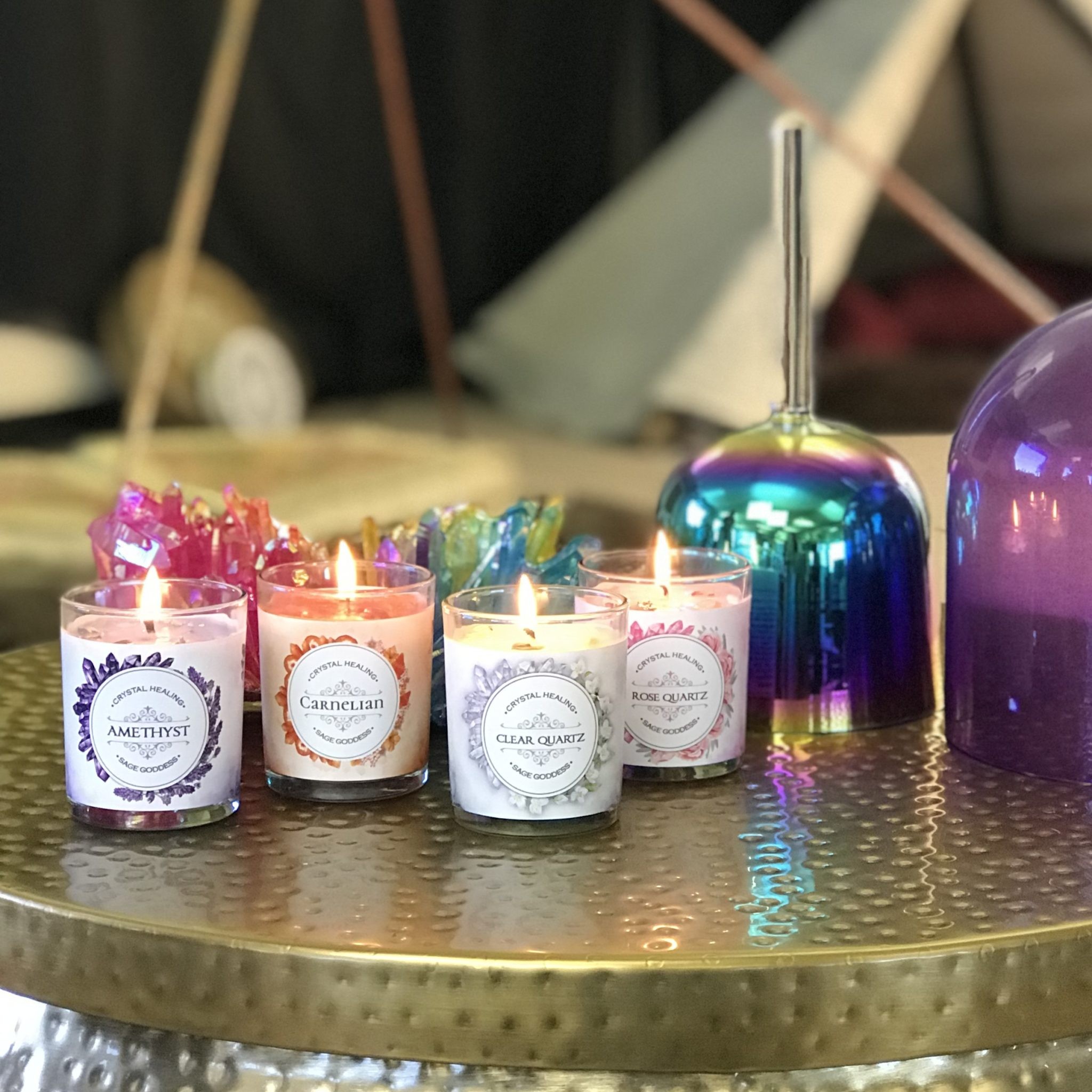 Crystal Intention Candles
