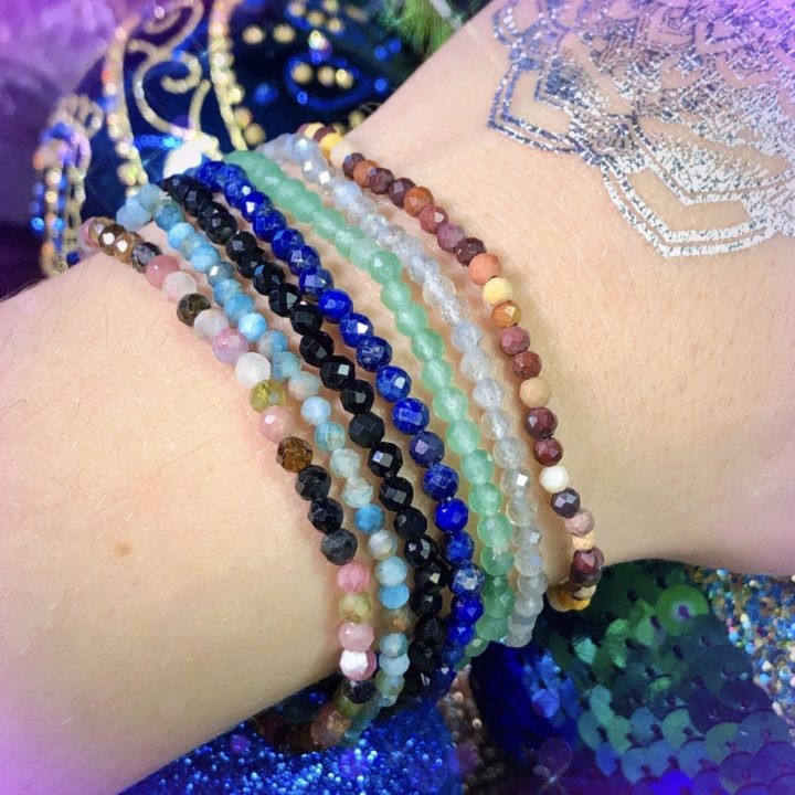 Athena’s Favorite Trio of Faceted Stacker Bracelets