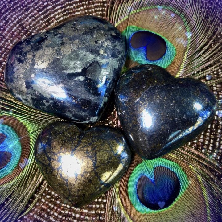 Intuitive Dream Space Covellite Hearts