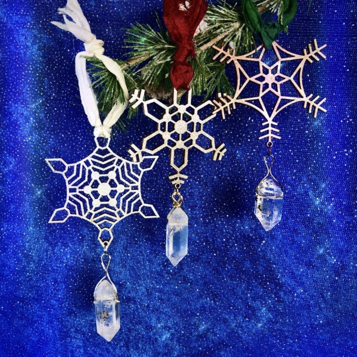 Shimmering Snowflake Holiday Ornaments