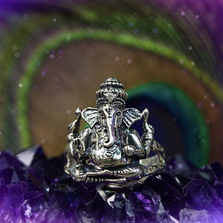 Sterling Silver Ganesha Abundance Rings