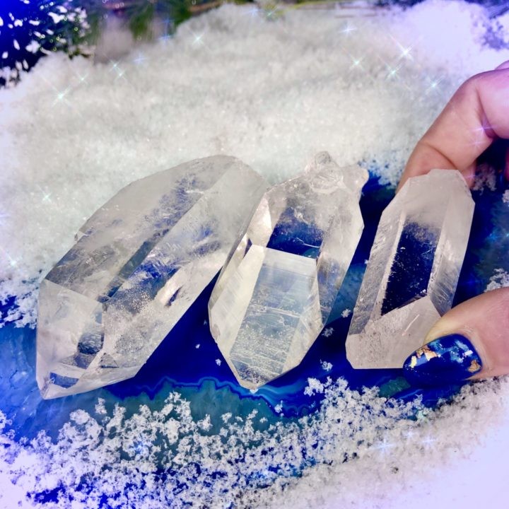 Ultimate Clarity Ice Lemurian Quartz Crystals DD_2of3_11_26