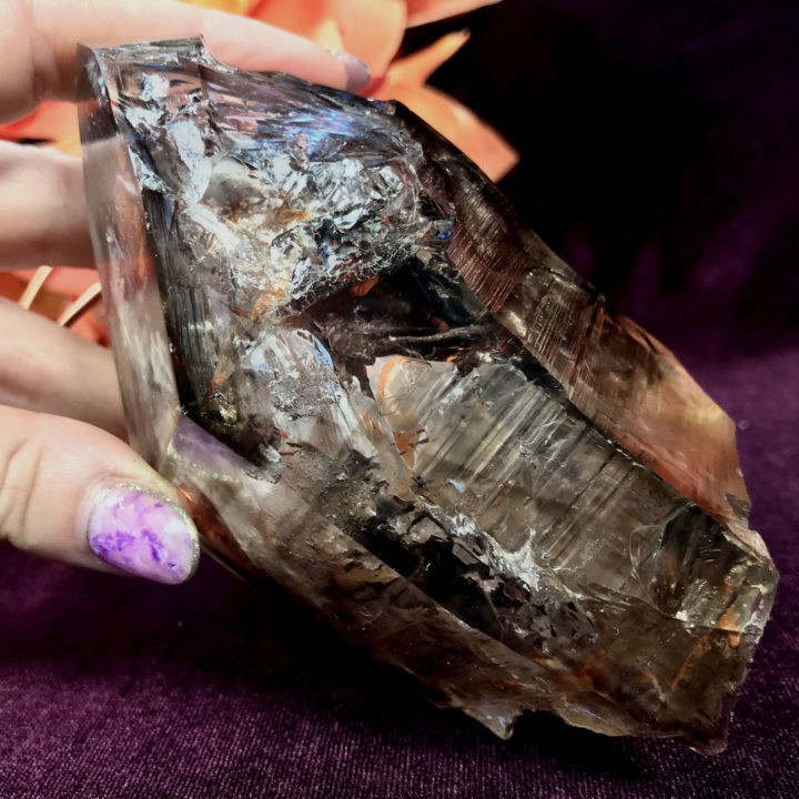 Skeletal Phantom Smoky Quartz Point