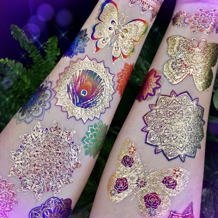 Butterfly and Mandala Flash Tattoos