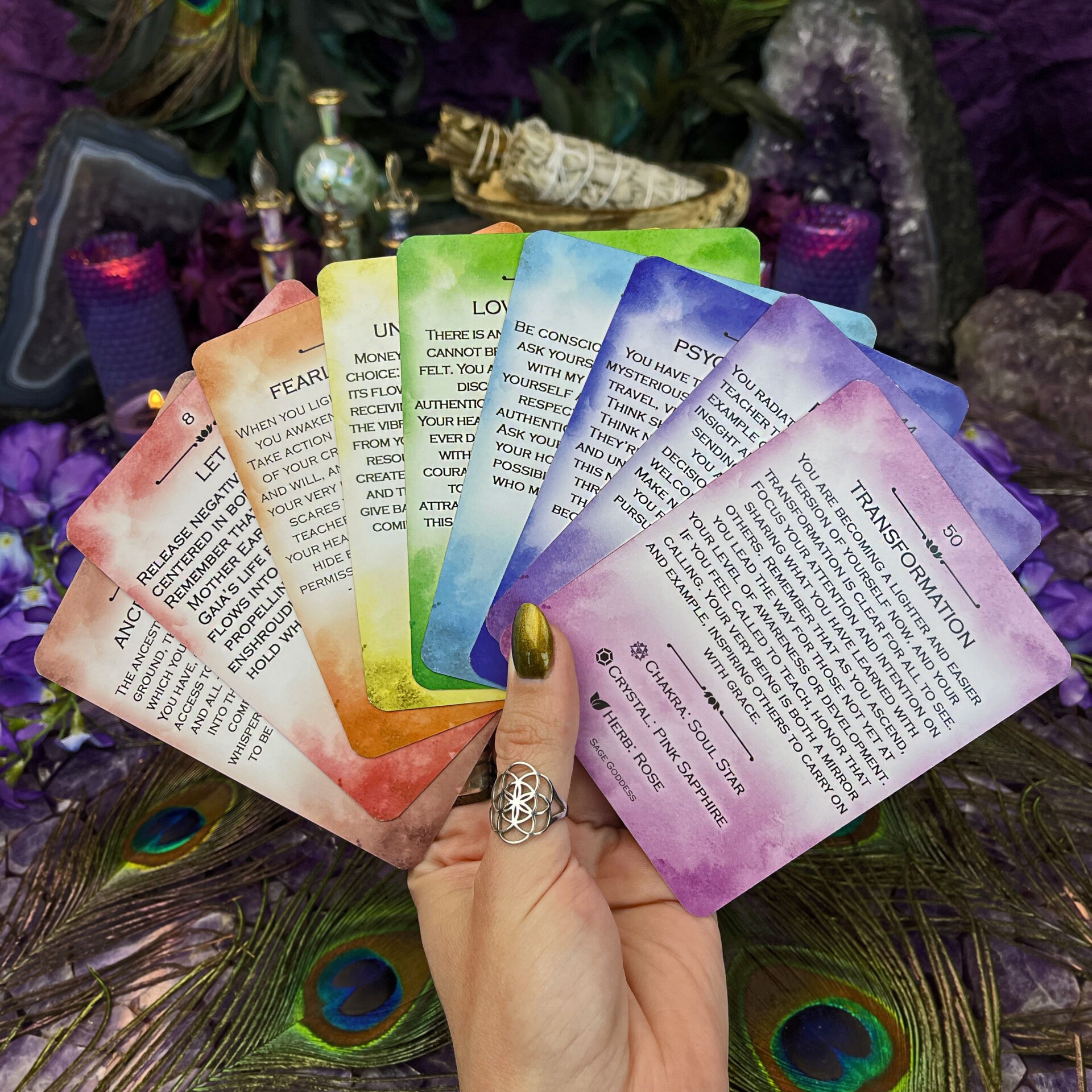 Sage Goddess Chakra Oracle Deck to divine your path to healing
