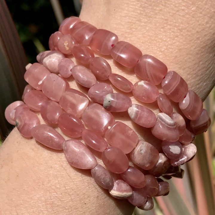 Compassion and Kindness Rhodochrosite Bracelets