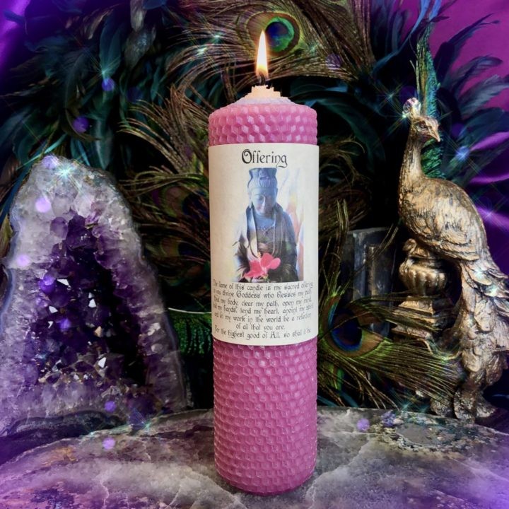 Offering Beeswax Intention Candle