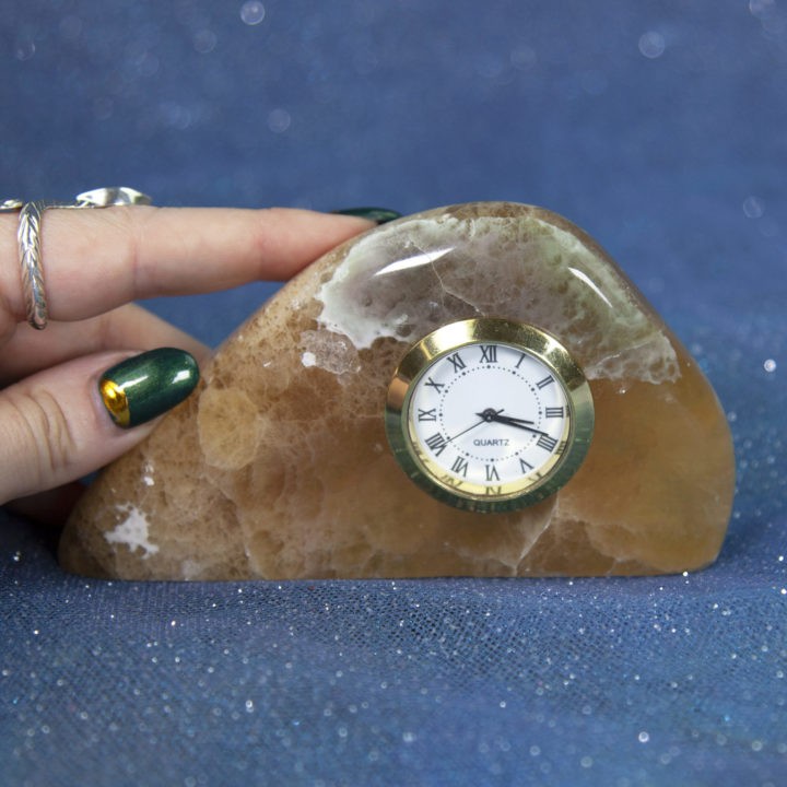 Argentinian Yellow Fluorite Clock