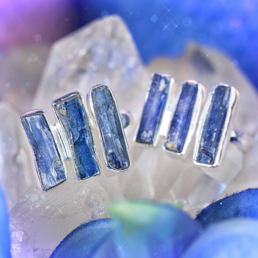 Intuition And Alignment Blue Kyanite Rings For Balance And Wisdom