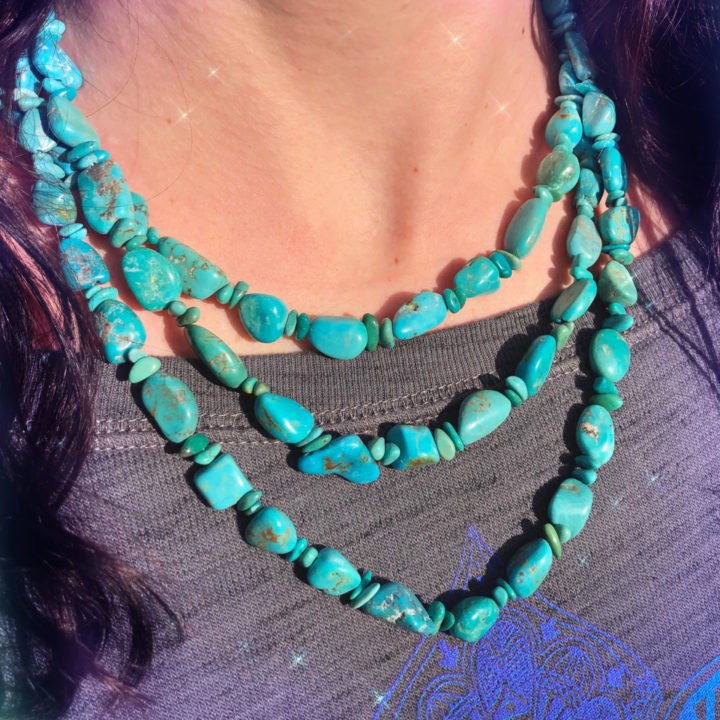 Joyful Heart Rare Variscite and Turquoise Necklaces