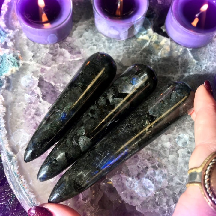 Sorceress Stone Nuummite Wands