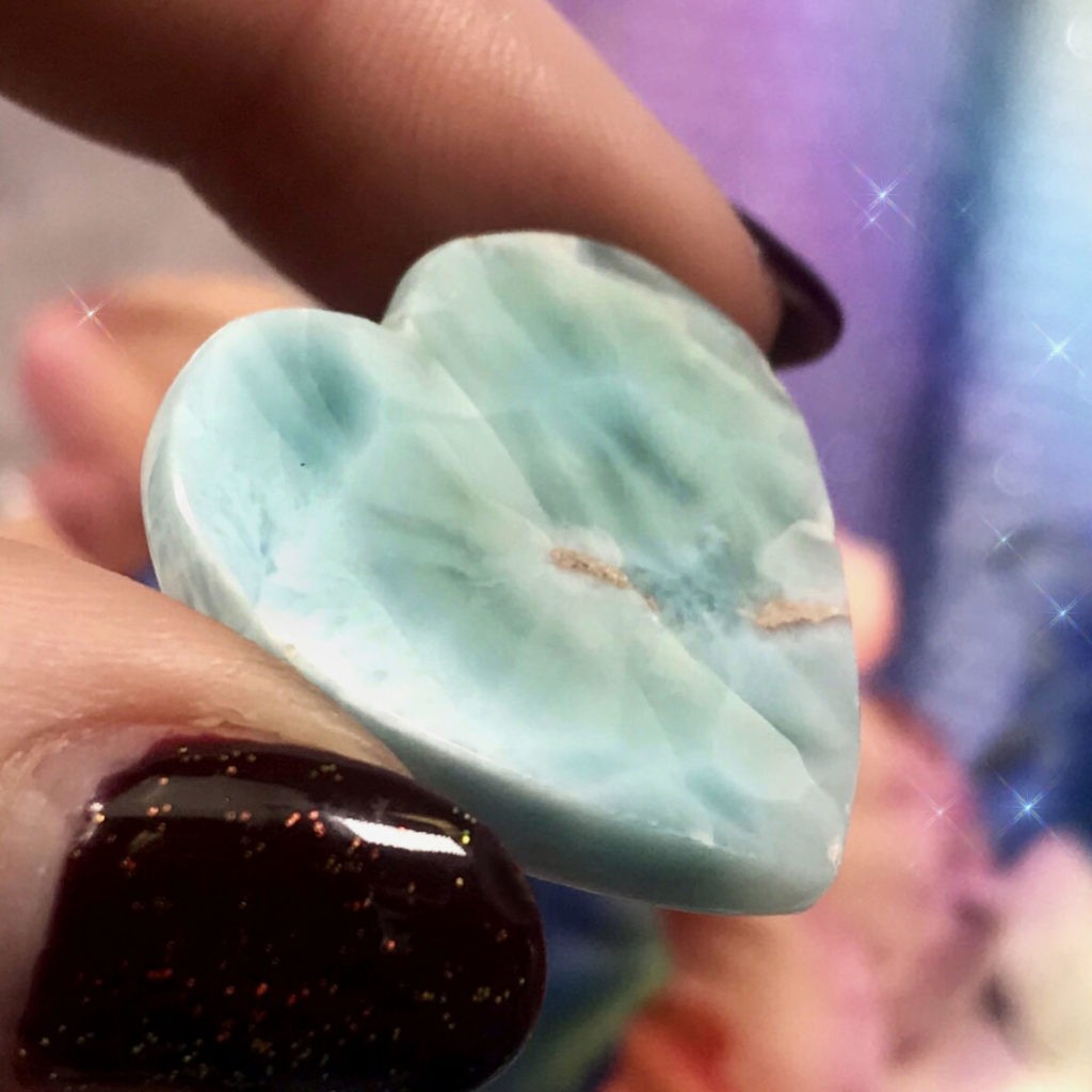 Wisdom Of Atlantis Larimar Hearts For Speaking Authentically