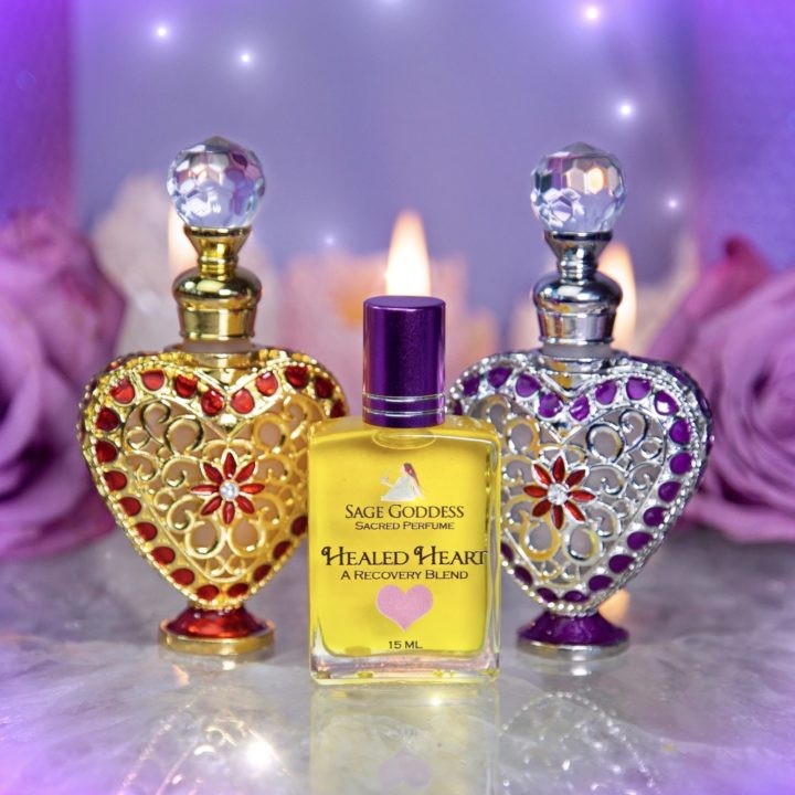 Collectors Heart Perfume Bottle with Healed Heart Perfume