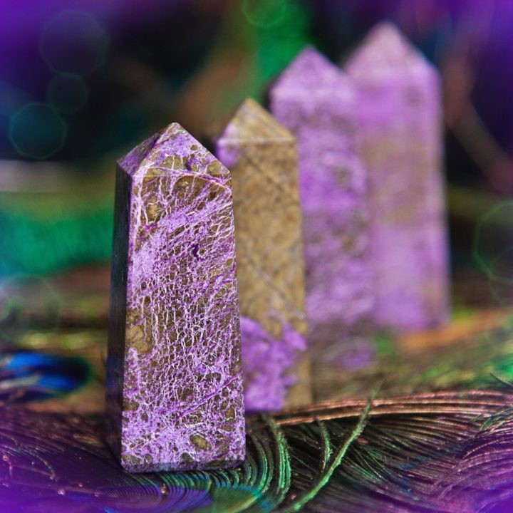 Empath Boundary Stichtite Obelisks