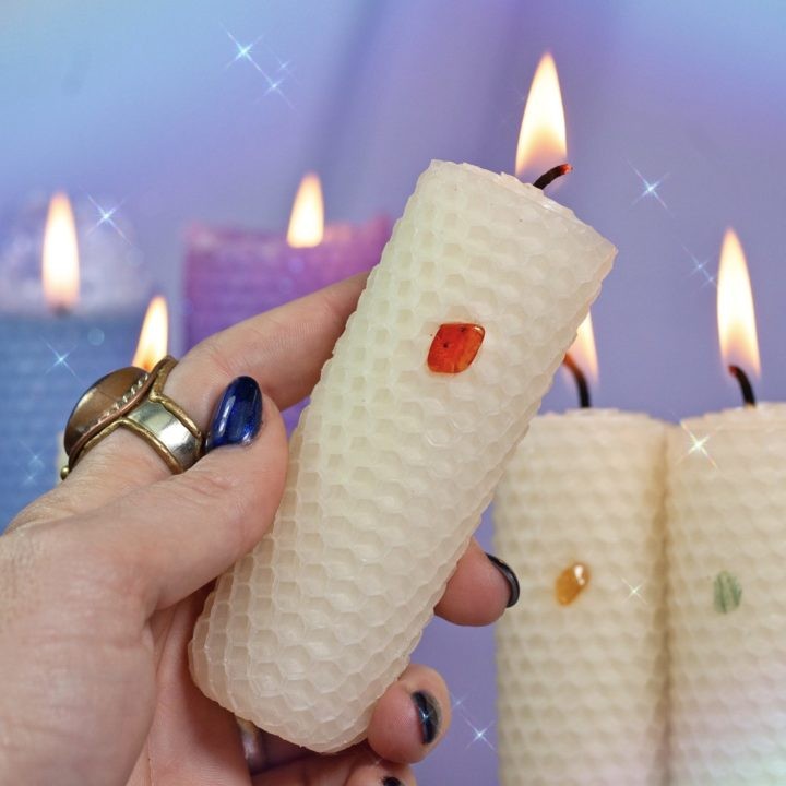 One Wish Beeswax Intention Candles