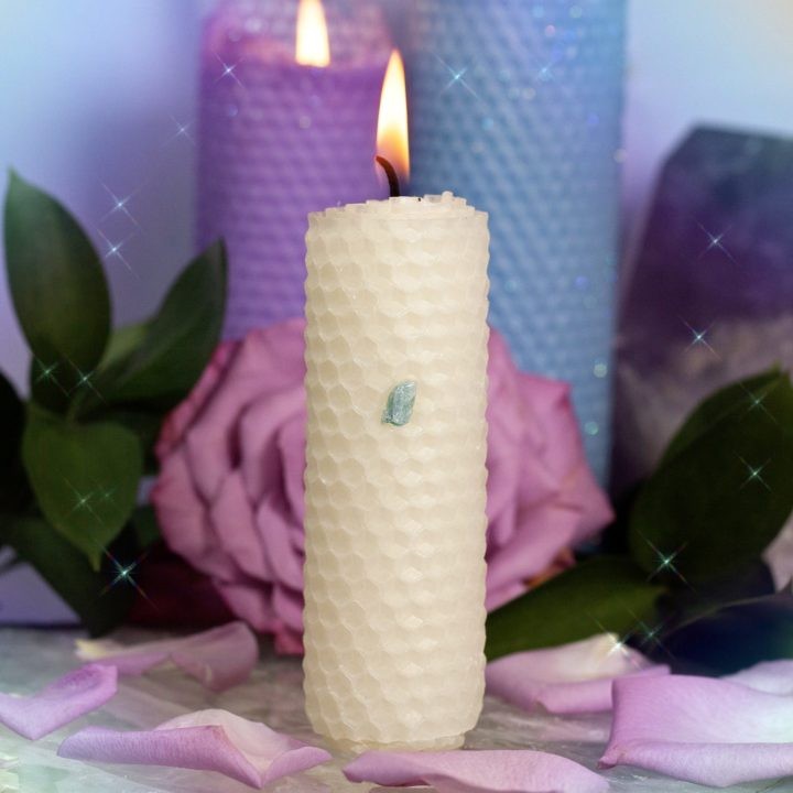 One Wish Beeswax Intention Candles