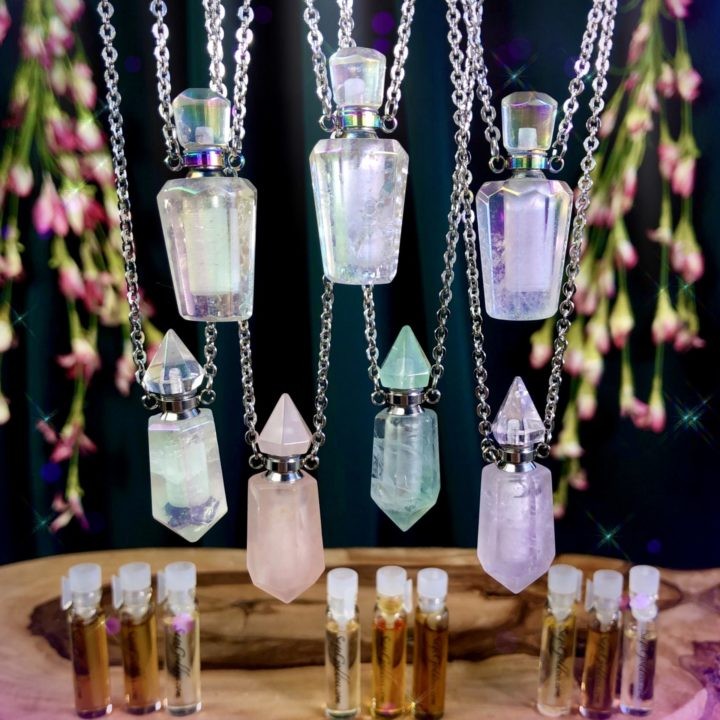 Gemstone Perfume Pendants